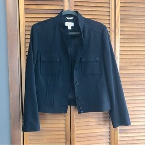 Talbots cropped wool blend jacket